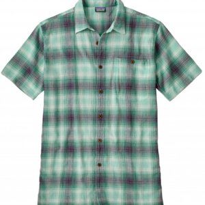 NWT Patagonia Men's A/C Shirt Costa Beryl Green Small